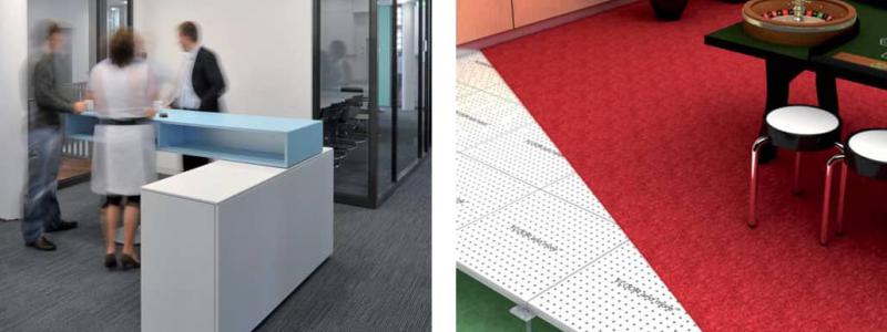 Вентилируемый неразборный фальшпол Lindner Floor-and-More sonic